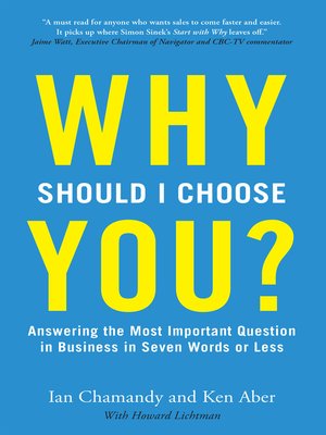 Why Should I Choose You (in Seven Words or Less)? - ebook